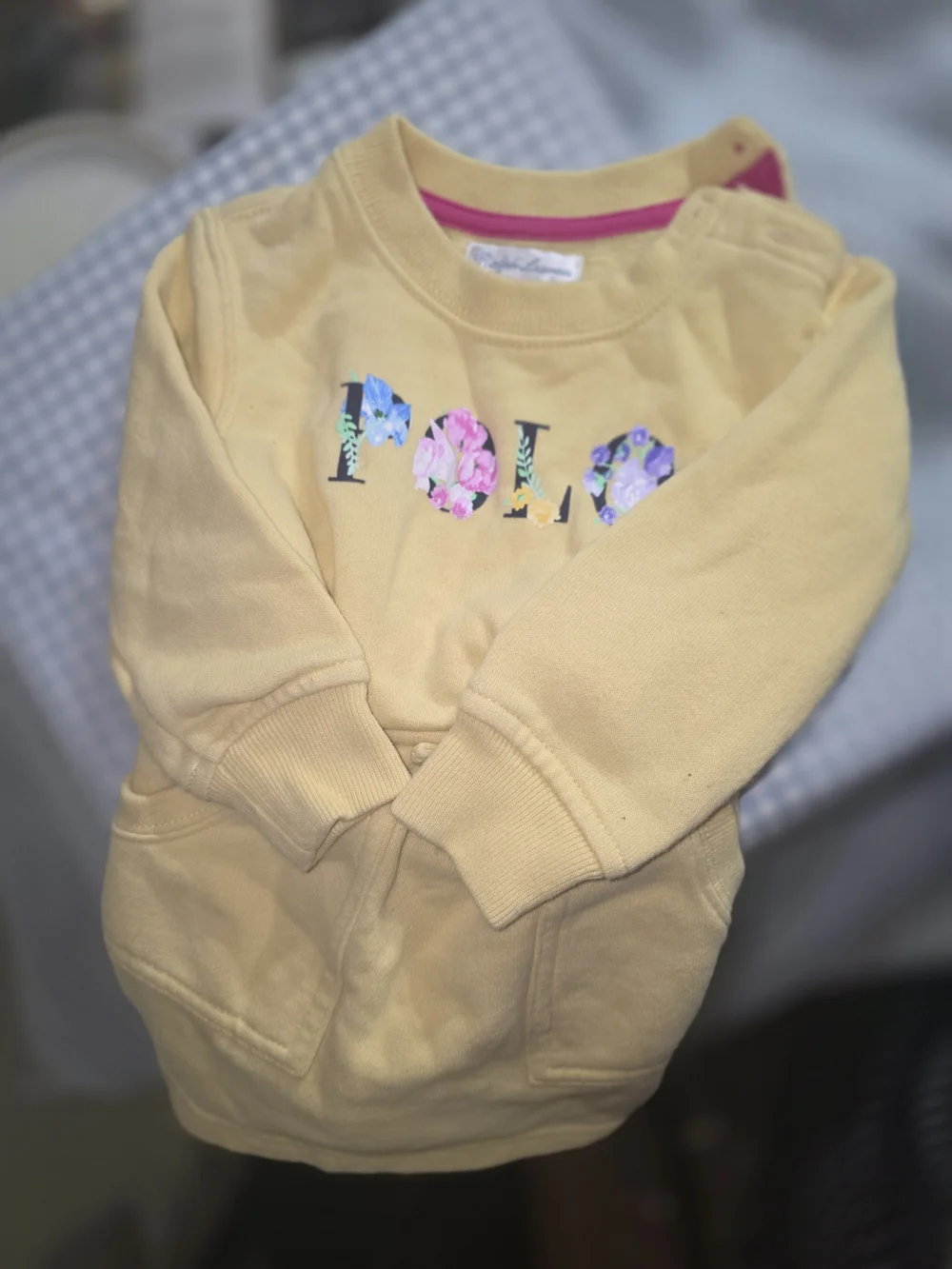 Ralph Lauren Yellow Floral Logo Casual Dress